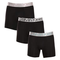 3PACK vīriešu bokseru šorti Calvin Klein melni (NB3075A-QTE)