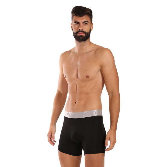 3PACK vīriešu bokseru šorti Calvin Klein melni (NB3075A-QTE)