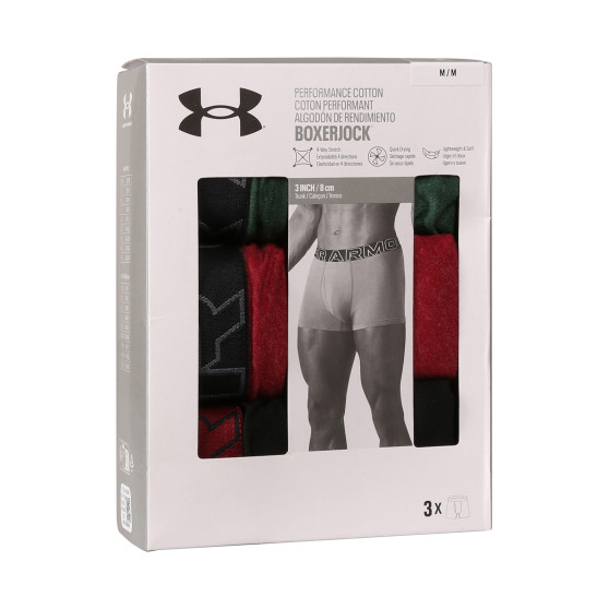 3PACK vīriešu bokseru šorti Under Armour daudzkrāsaini (1383891 302)