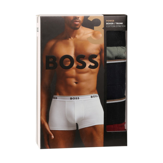 3PACK vīriešu bokseru šorti BOSS daudzkrāsaini (50517827 967)