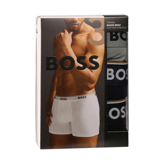 3PACK vīriešu bokseru šorti BOSS daudzkrāsaini (50514998 982)