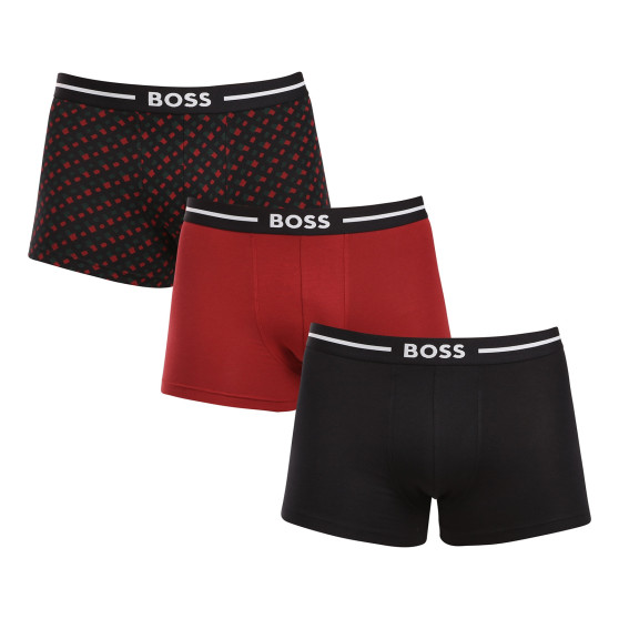 3PACK vīriešu bokseru šorti BOSS daudzkrāsaini (50514998 982)