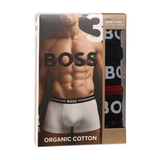 3PACK vīriešu bokseru šorti BOSS daudzkrāsaini (50514998 982)