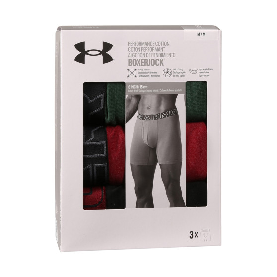 3PACK vīriešu bokseru šorti Under Armour daudzkrāsaini (1383889 302)