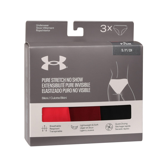 3PACK sieviešu biksītes Under Armour daudzkrāsains (1383897 713)