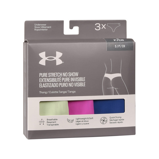 3PACK Sieviešu stringi Under Armour daudzkrāsains (1383893 383)