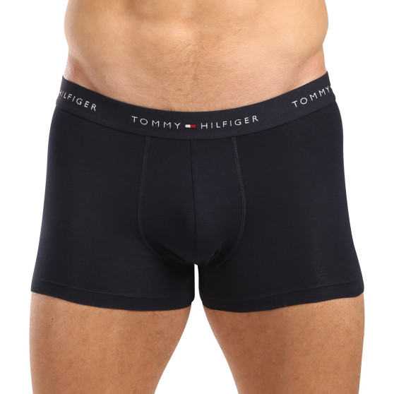 3PACK vīriešu bokseru šorti Tommy Hilfiger tumši zili (UM0UM02763 0W3)