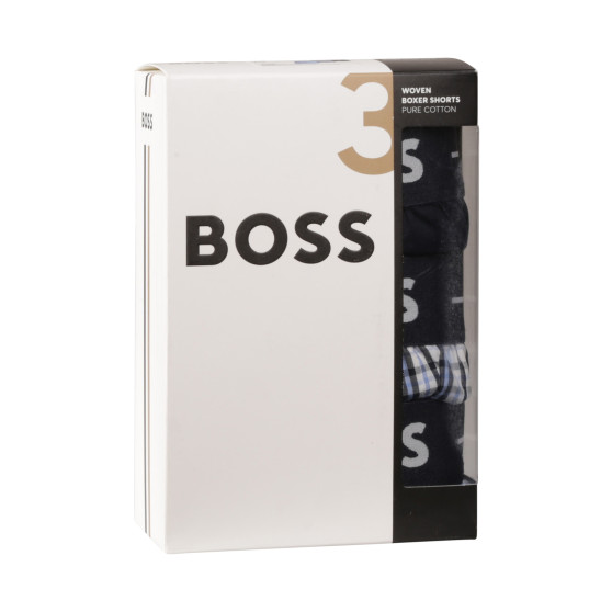 3PACK vīriešu bokserbokseršorti BOSS daudzkrāsaini (50505677 460)