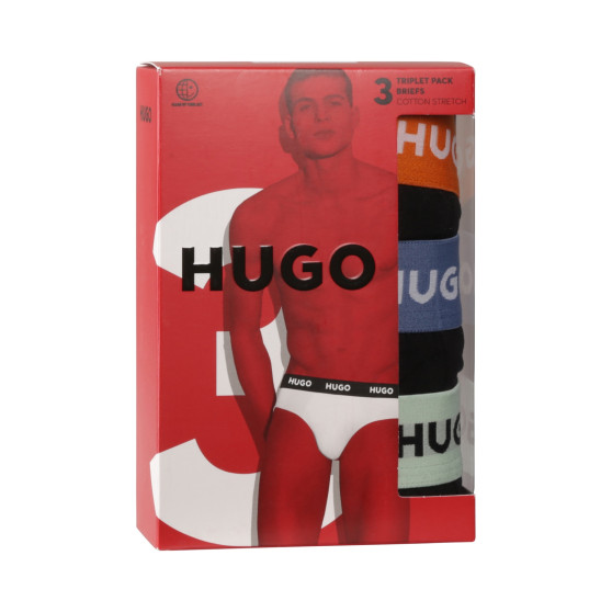 3PACK vīriešu apakšbikses HUGO melnas (50492378 002)