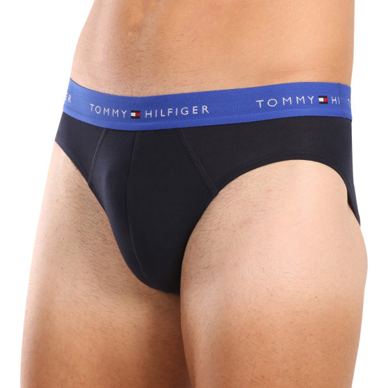 3PACK vīriešu apakšbikses Tommy Hilfiger tumši zilas (UM0UM02904 0Y1)