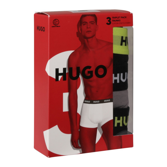 3PACK vīriešu bokseru šorti HUGO daudzkrāsaini (50517878 986)