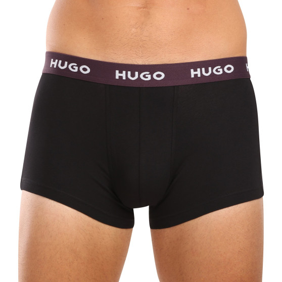 3PACK vīriešu bokseru šorti HUGO melni (50517878 988)