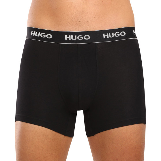 3PACK vīriešu bokseru šorti HUGO melni (50517886 991)