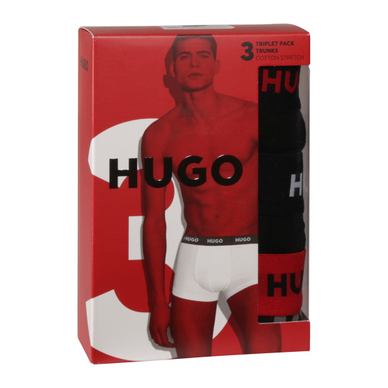 3PACK vīriešu bokseru šorti HUGO daudzkrāsaini (50517894 980)