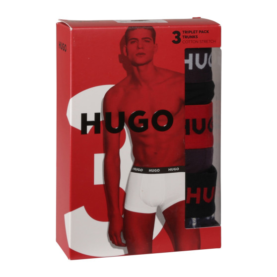 3PACK vīriešu bokseru šorti HUGO daudzkrāsaini (50517894 982)