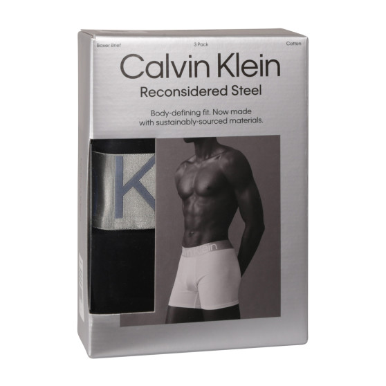 3PACK vīriešu bokseru šorti Calvin Klein melni (NB3131A-PZE)