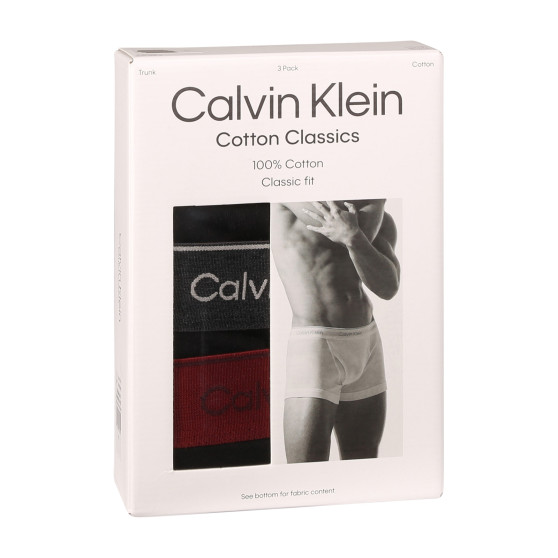 3PACK vīriešu bokseru šorti Calvin Klein melni (NB4002A-PRU)