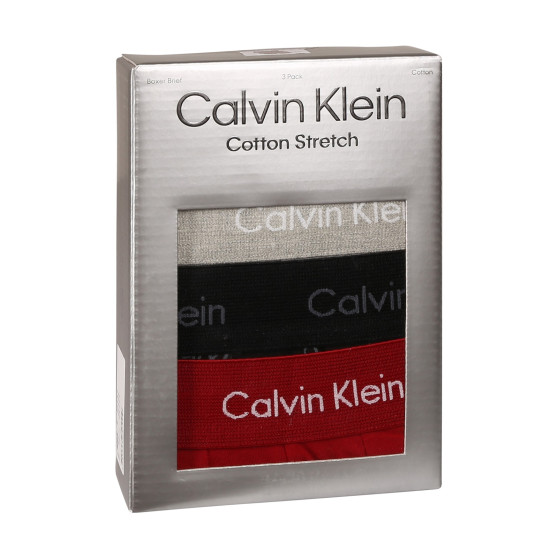 3PACK vīriešu bokseru šorti Calvin Klein daudzkrāsaini (NB3057A-QYP)