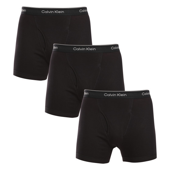 3PACK vīriešu bokseru šorti Calvin Klein melni (NB4003A-001)