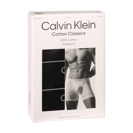 3PACK vīriešu bokseru šorti Calvin Klein melni (NB4003A-001)