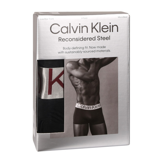 3PACK vīriešu bokseru šorti Calvin Klein melni (NB3074A-Q09)