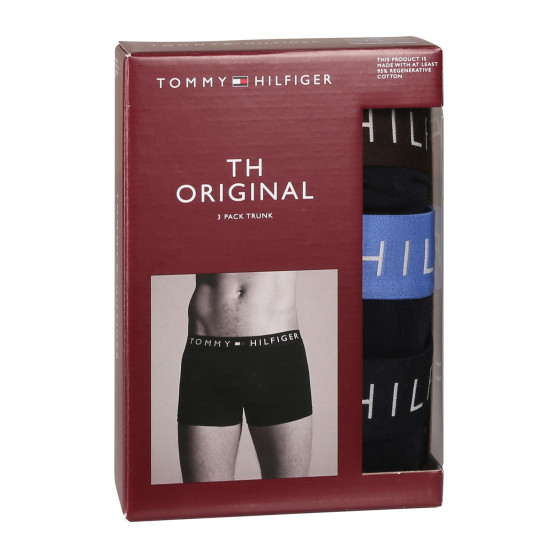 3PACK vīriešu bokseru šorti Tommy Hilfiger tumši zili (UM0UM03181 0X0)