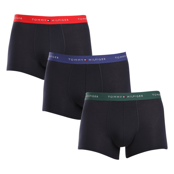 3PACK vīriešu bokseru šorti Tommy Hilfiger tumši zili (UM0UM02763 0WN)